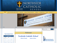 Tablet Screenshot of northsidecatholicschool.org